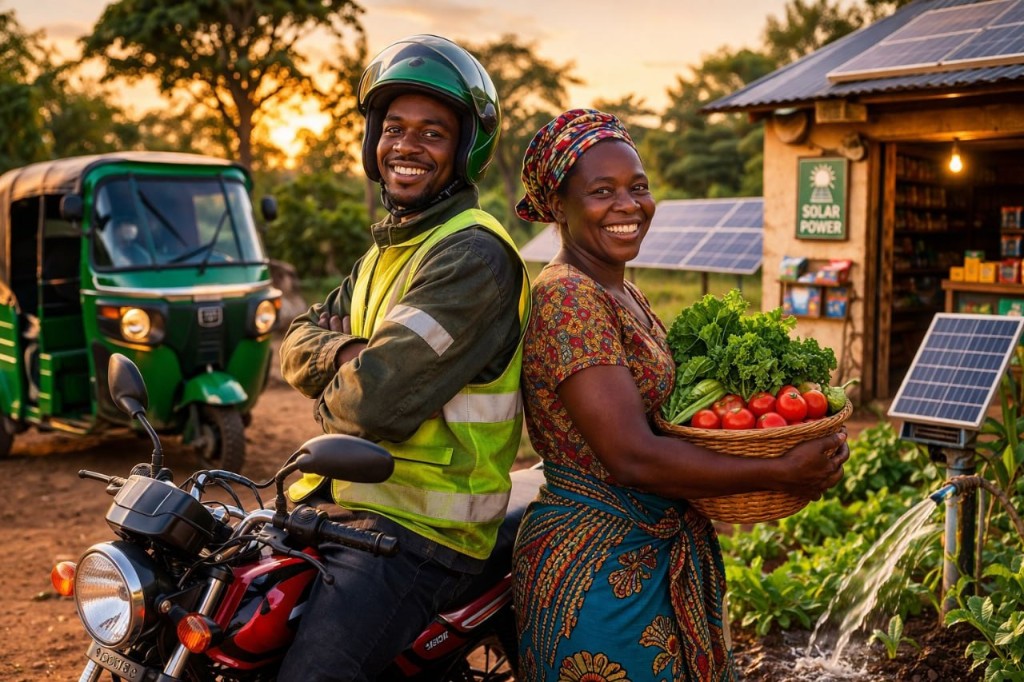 Riders and solar-powered mobility in Kenya—electric bikes and tuktuk